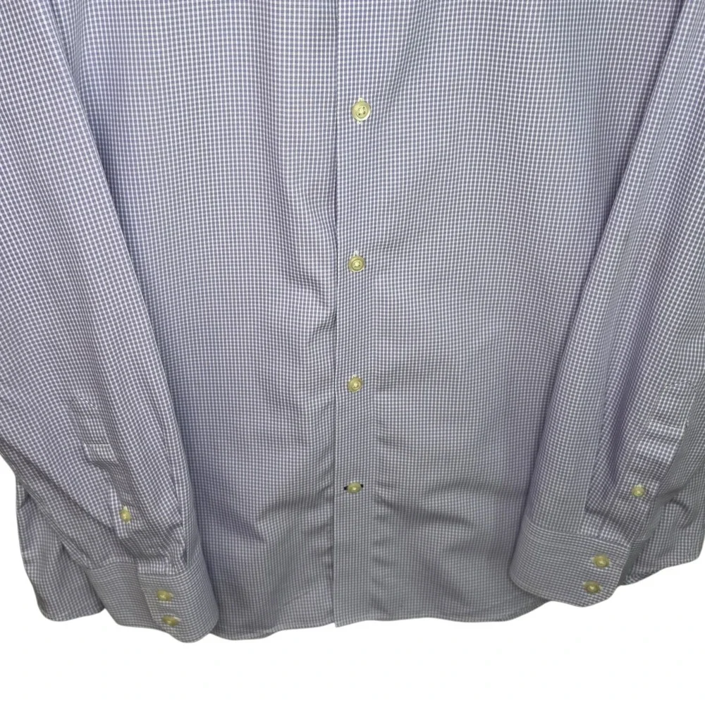 Banana Republic Dress Shirt Womens Large Purple‎ Button Non Iron Slim Fit Cotton